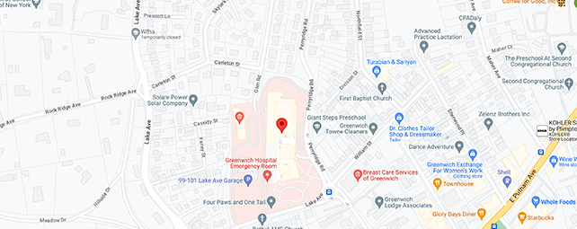 Map of Our Greenwich Hospital Location