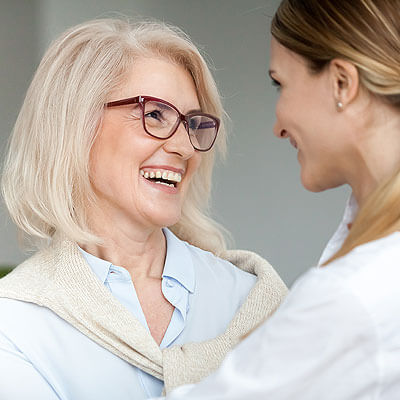 Two Women Laughing Together