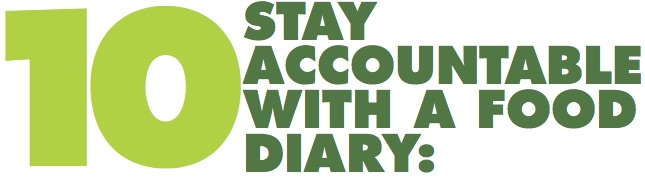 Stay Accountable with a food diary