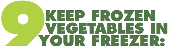 Keep Frozen Vegetables In Your Freezer